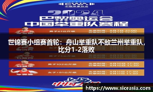 世锦赛小组赛首轮：舟山举重队不敌兰州举重队，比分1-2落败